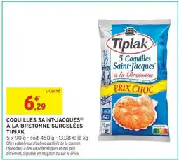 Intermarché Contact Coquilles Saint-Jacques À La Bretonne Surgelées Tipiak offre