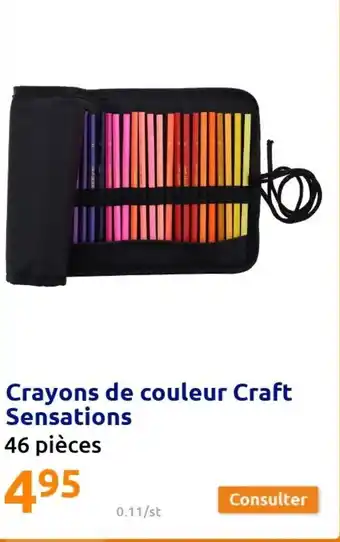 Action Crayons de couleur craft sensations offre