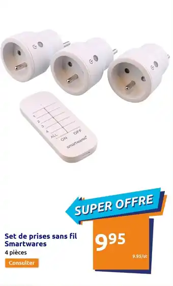 Action Set de proses sans fil smartwares offre