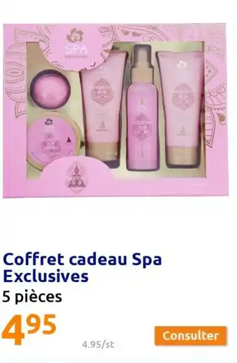 Action Coffret cadeau spa exclusives offre
