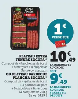 Bi1 SOCOPA Plateau extra tendre offre
