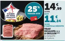 Bi1 Veau escalope a griller offre