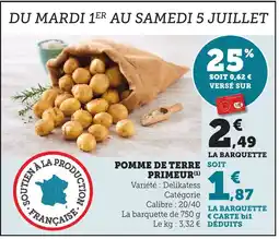 Bi1 Pomme de terre soit primeur offre