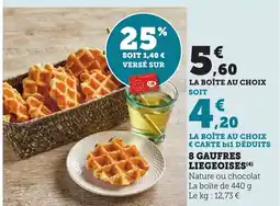 Bi1 8 gaufres liegeoises offre