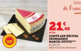 Bi1 Comté aop récital fromagerie marcel petite offre