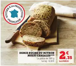 Bi1 Demie buche du mitron multi cereales offre