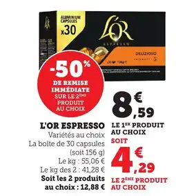 Bi1 L'OR ESPRESSO offre