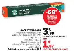 Bi1 STARBUCKS Cafe offre