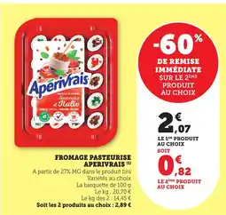 Bi1 APERIVRAIS Fromage pasteurise offre