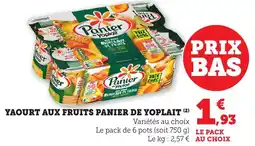 Bi1 PANIER DE YOPLAIT Yaourt aux fruits offre