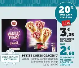 Bi1 U Petits cones glaces offre