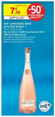 Intermarché Contact AOP Languedoc Rosé 'Cote des Roses' offre