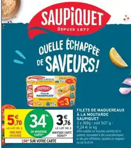 Intermarché Contact Filets De Maquereaux À La Moutarde Saupiquet offre