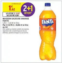 Intermarché Contact Boisson gazeuse orange Fanta offre