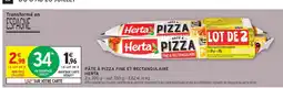 Intermarché Pâte À Pizza Fine Et Rectangulaire Herta offre