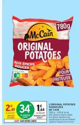 Intermarché L'ORIGINAL POTATOES SURGELÉES MC CAIN offre