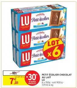 Intermarché Petit Écolier Chocolat au lait offre