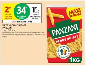 Intermarché Pâtes Penne Rigate Panzani offre