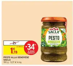 Intermarché PESTO ALLA GENOVESE SACLA offre
