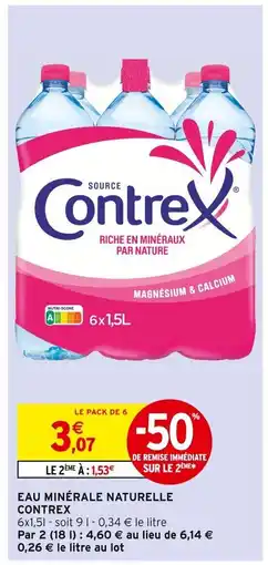 Intermarché CONTREX Eau minérale naturelle offre