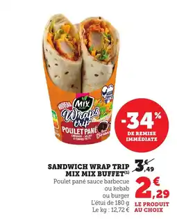 Bi1 MIX Sandwich wrap trip mix buffet offre