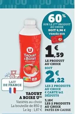 Bi1 U Yaourt a boire offre
