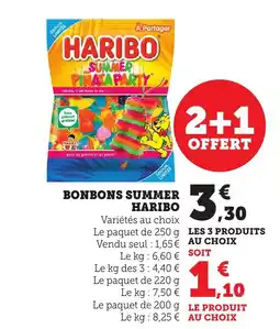 Bi1 HARIBO Bonbons summer offre
