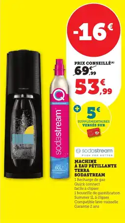 Bi1 SODASTREAM Machine à eau pétillante terra offre