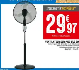 Brico Cash Ventilateur sur pied Ø40 cm offre