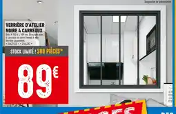 Brico Cash Verrière d'atelier noire 4 carreaux offre
