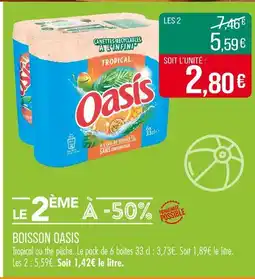 Match OASIS Boisson offre