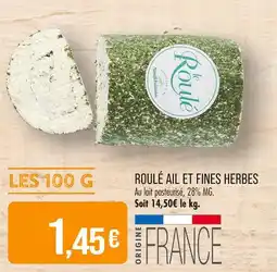Match Roulé Ail et Fines Herbes offre