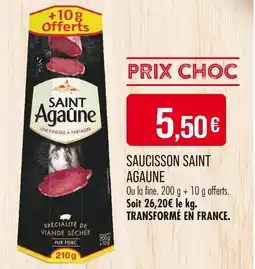 Match Saint Agaûne Saucisson offre