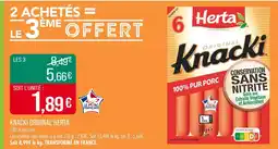 Match HERTA Knacki original offre