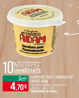Match Frères Adam Garniture pour Flammekueche offre