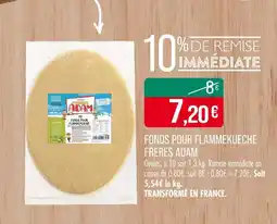 Match Freres Adam Fonds pour flammekueche offre