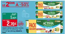 Match Danone Activia bien-être digestif offre