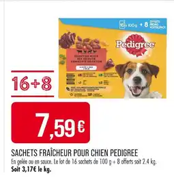 Match Pedigree Sachets fraîcheur pour chien offre