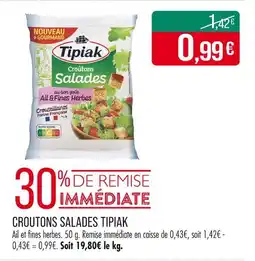 Match Tipiak Croûtons Salades offre