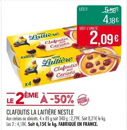 Match NESTLE Clafoutis la laitière offre