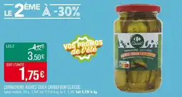 Match Carrefour Classic Cornichons aigres-doux offre
