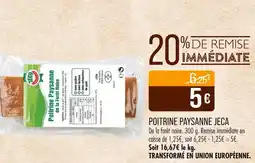 Match JECA Poitrine paysanne offre
