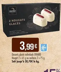 Match ERHARD Desserts glacés individuels offre
