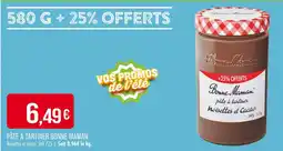 Match BONNE MAMAN Pâte à tartiner offre