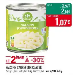 Match CARREFOUR CLASSIC Salsifis offre