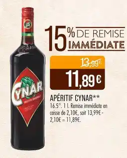 Match CYNAR Apéritif offre