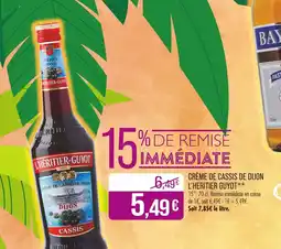 Match L'HERITIER-GUYOT Crème de cassis de dijon offre