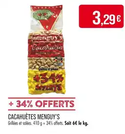 Match Menguy's Cacahuètes offre