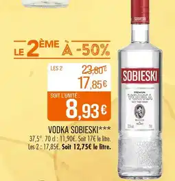 Match SOBIESKI Vodka offre