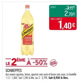 Match Schweppes offre